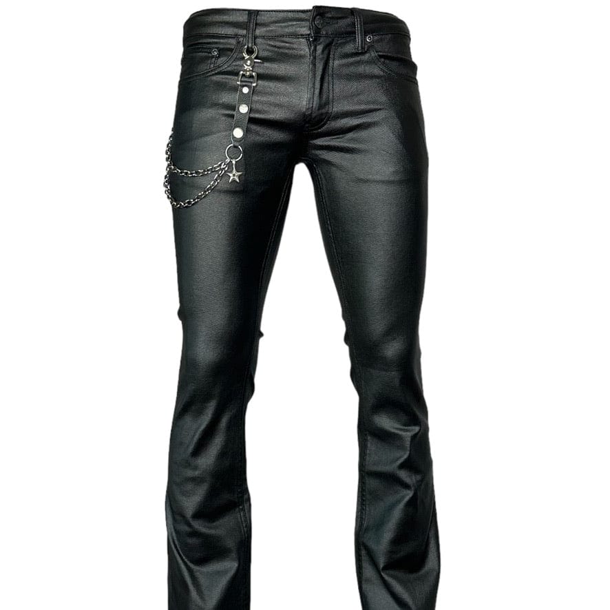 Custom Chop Shop Accessory Wornstar Custom Wallet Chain - Handmade Leather Top with Metal Chain and Star Accent