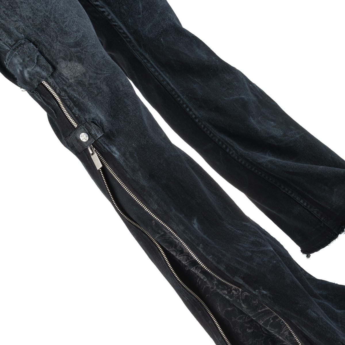 Wornstar Custom Pants - Paisley Zipper Flare