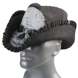 Custom Chop Shop Accessory Wornstar Custom Rocker Hat - Black Stitched Skull