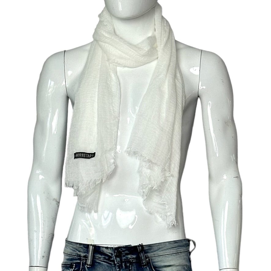 Custom Chop Shop Accessory Wornstar Custom Scarf - White