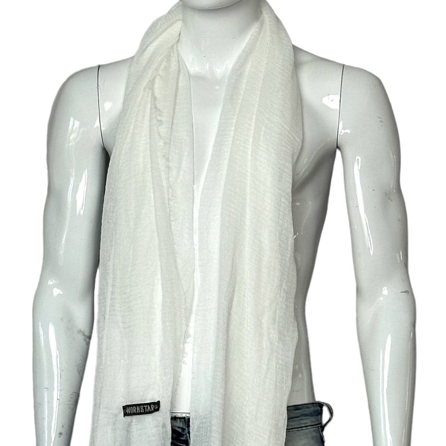 Custom Chop Shop Accessory Wornstar Custom Scarf - White