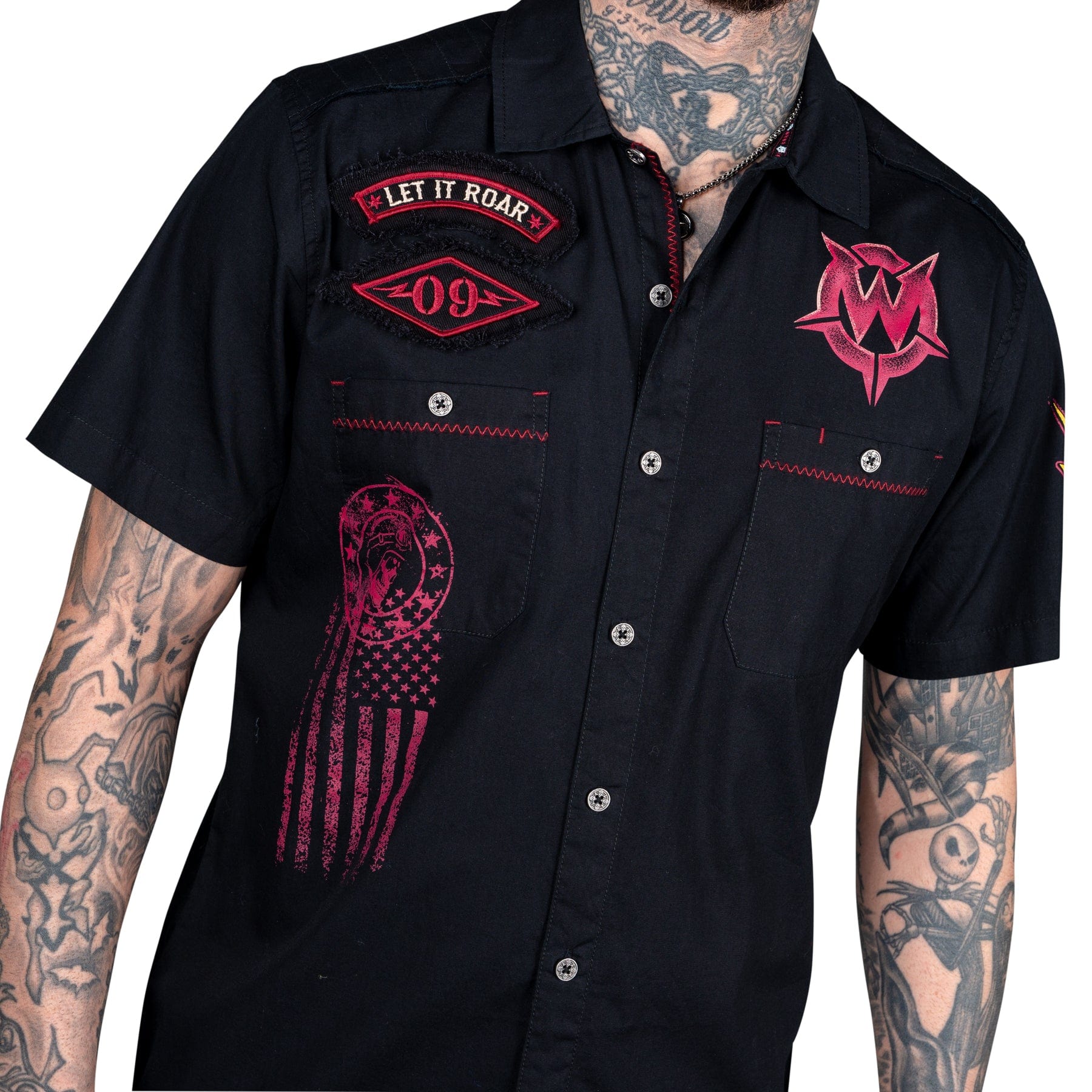 Drifter Collection Button Down Let It Roar Work Shirt