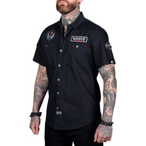 Drifter Collection Button Down Rockers & Rebels Work Shirt
