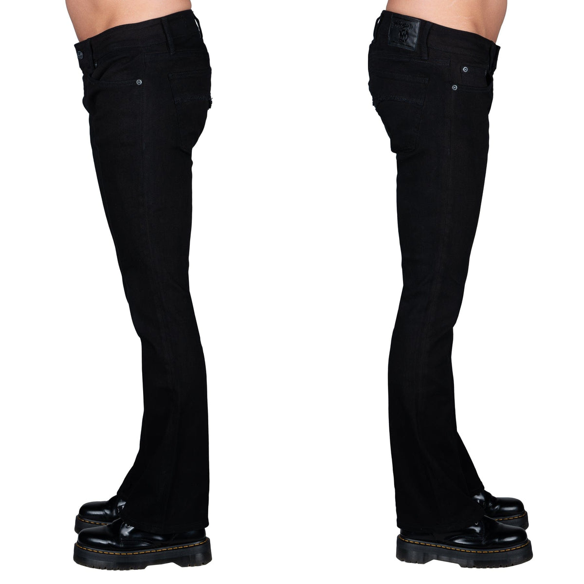 Wornstar Clothing Hellraiser Side Zipper Jeans - Black