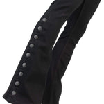 Wornstar Clothing Mens Jeans Hellraiser Denim Pants With Side Buttons - Black