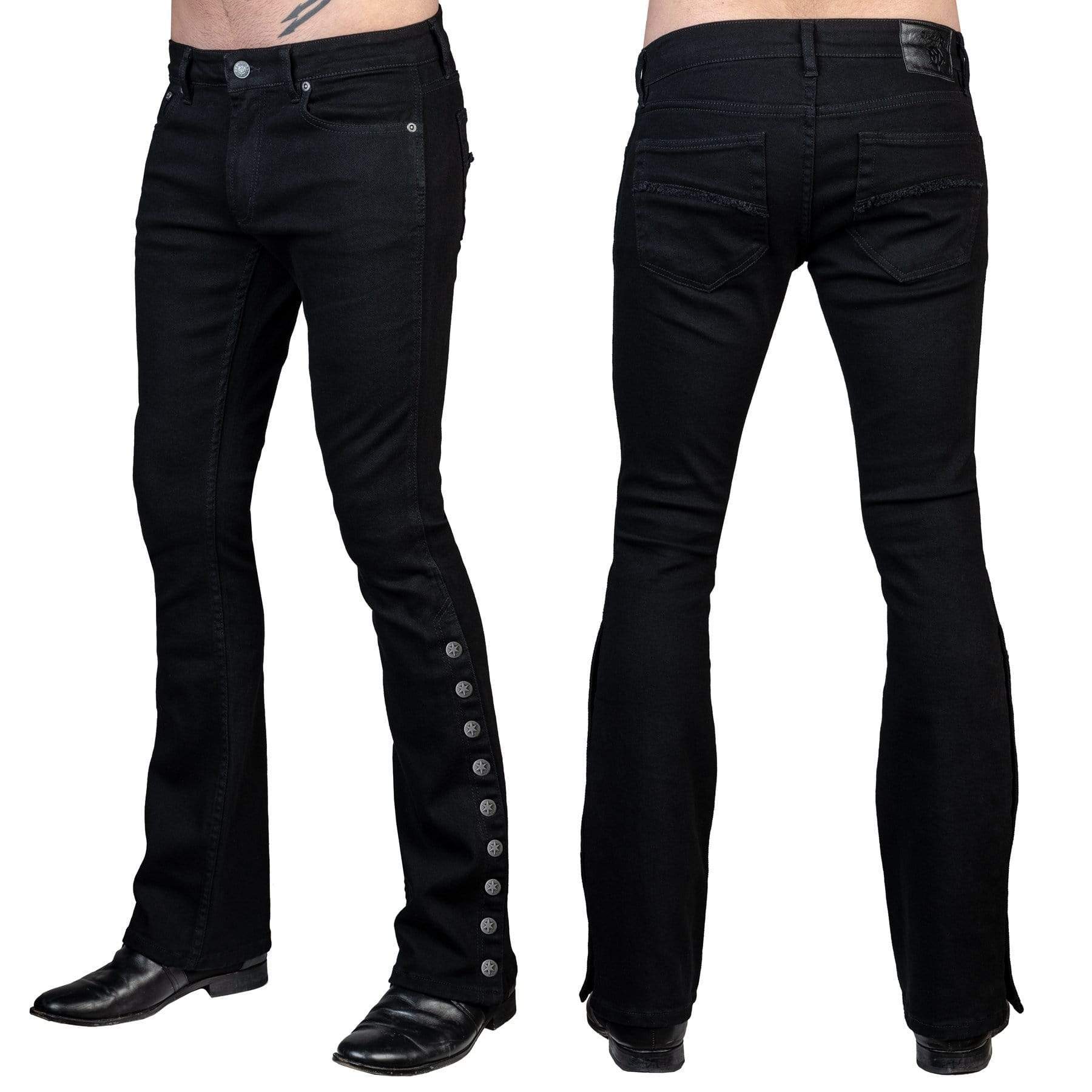 Wornstar Hellraiser Side Button Pants - Black
