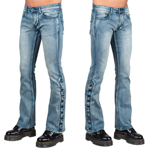 Essentials Collection Pants Hellraiser Side Button Jeans - Classic Blue