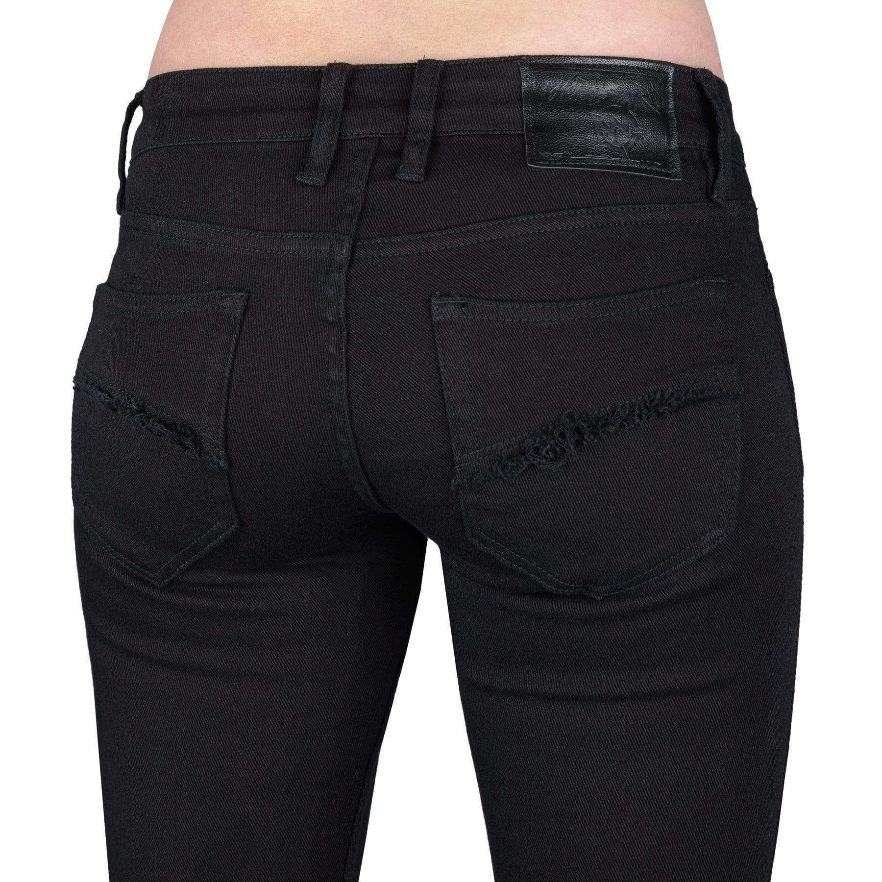 Wornstar Clothing Pants Hellraiser Side Button Unisex Jeans - Black