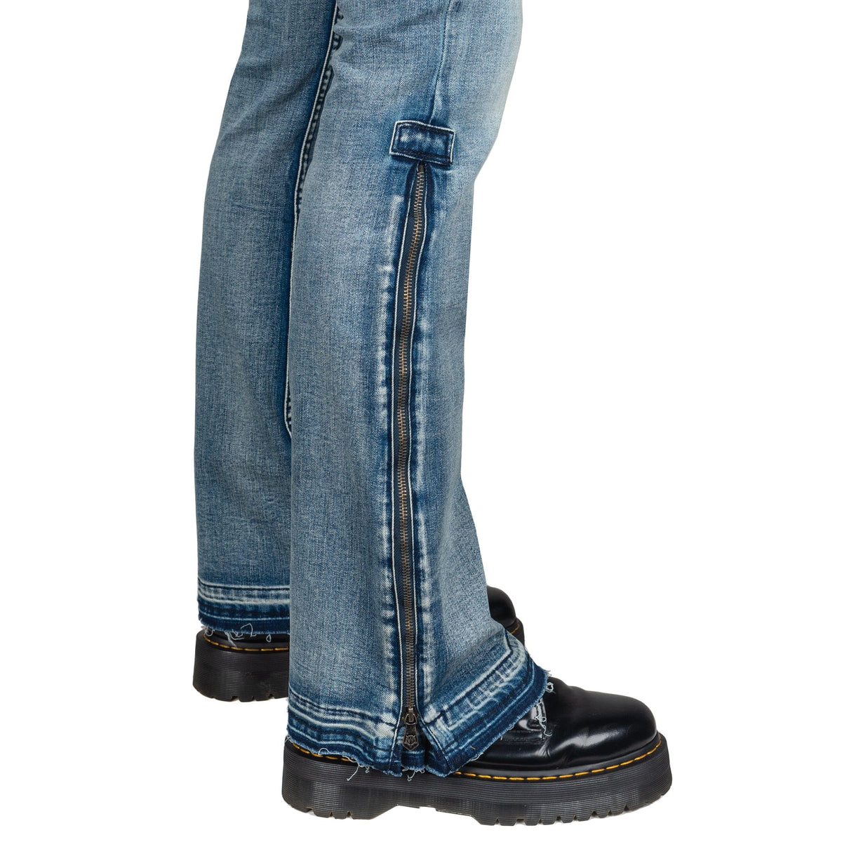 Wornstar Clothing Hellraiser Side Zipper Jeans - Classic Blue