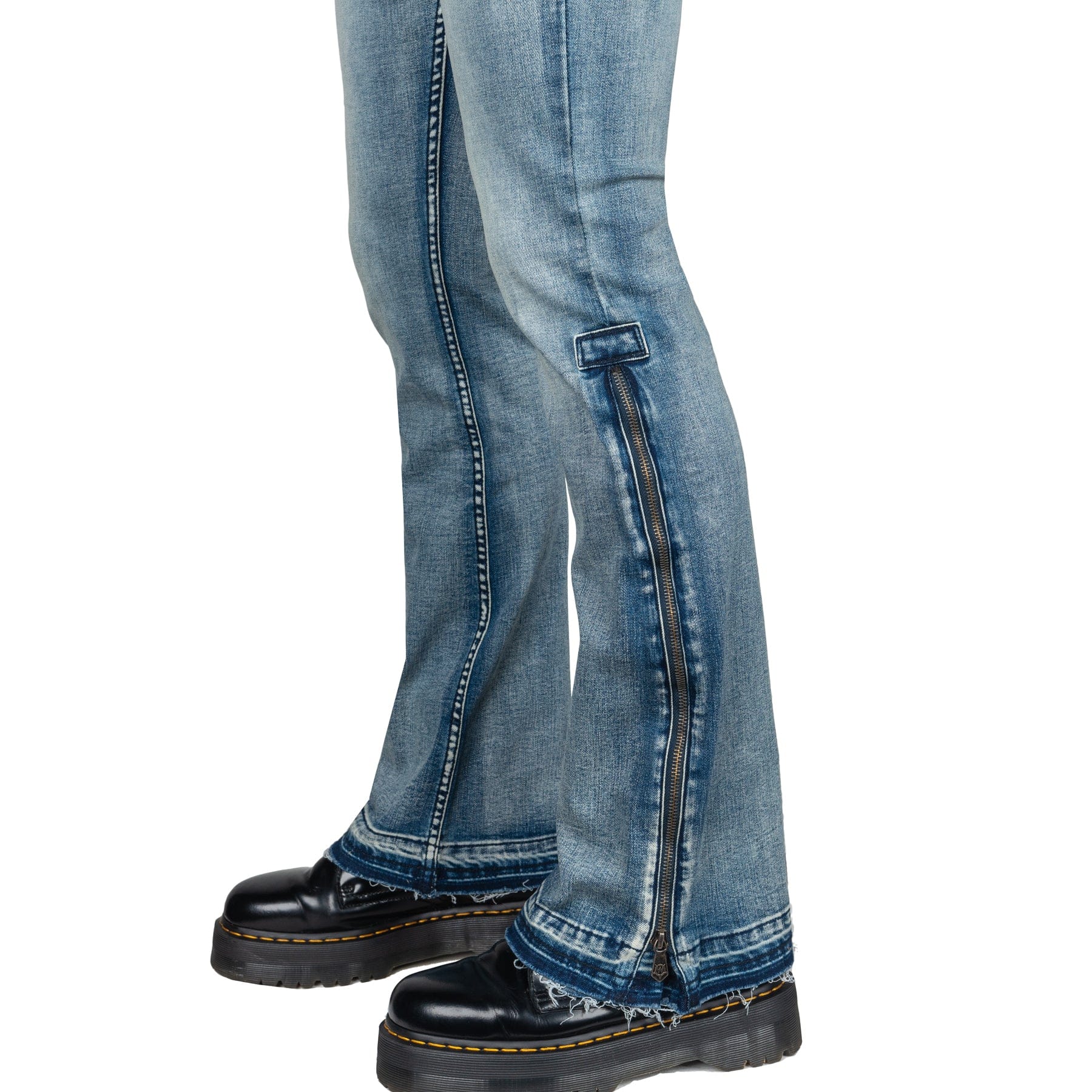 Essentials Collection Pants Hellraiser Side Zipper Jeans - Classic Blue