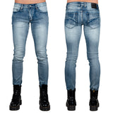 Wornstar Clothing Mens Jeans. Rampager Denim Jeans - Classic Blue