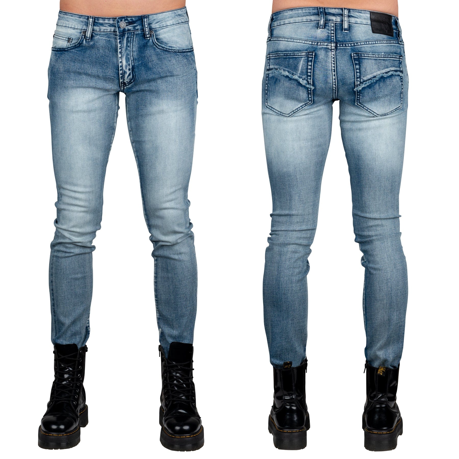 Wornstar Clothing Mens Jeans. Rampager Denim Jeans - Classic Blue