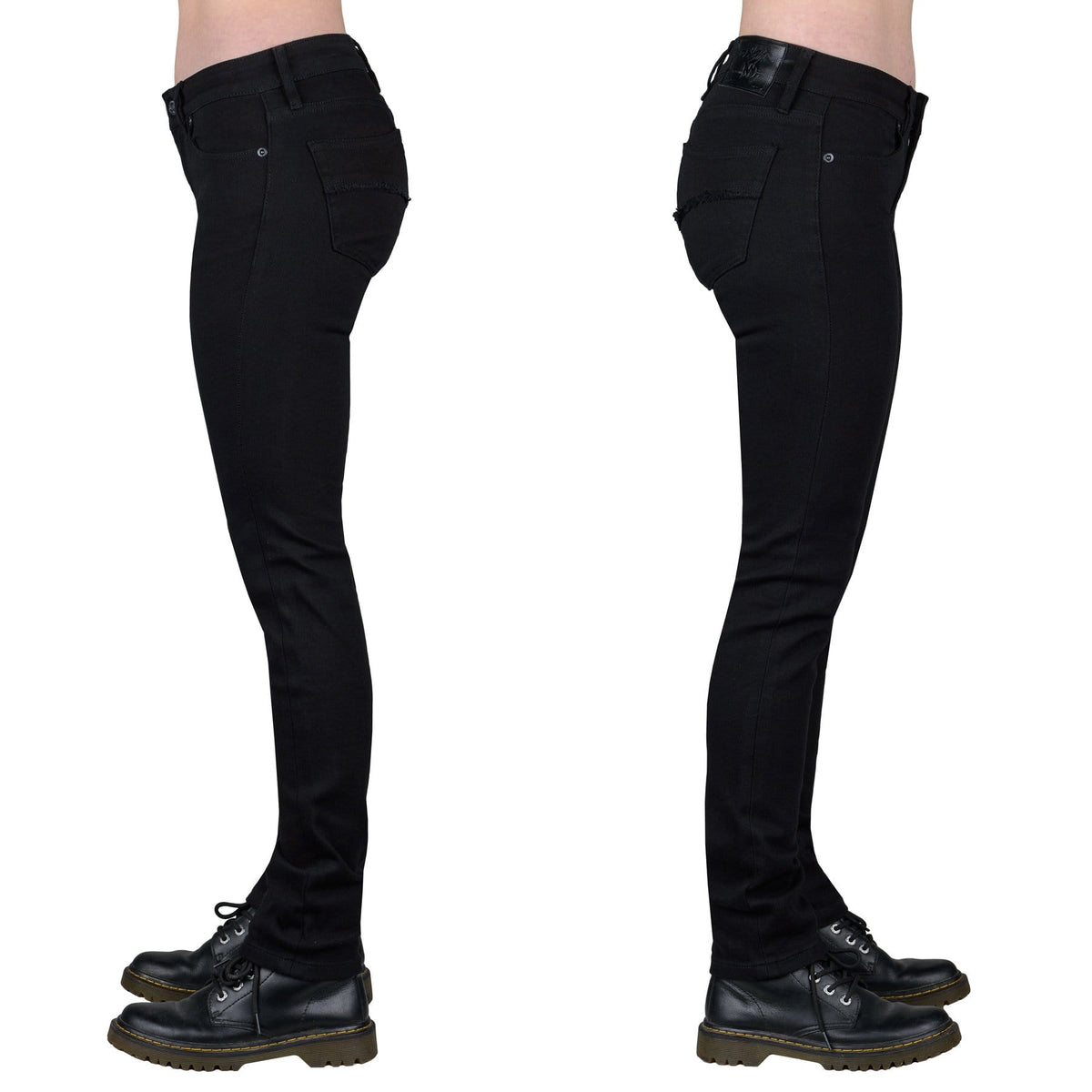 Wornstar Clothing Unisex Jeans. Rampager Denim Jeans - Black