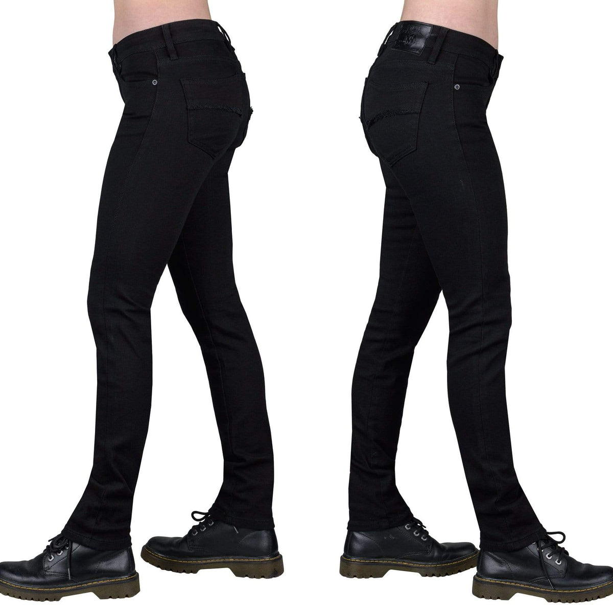 Wornstar Clothing Unisex Jeans. Rampager Denim Jeans - Black