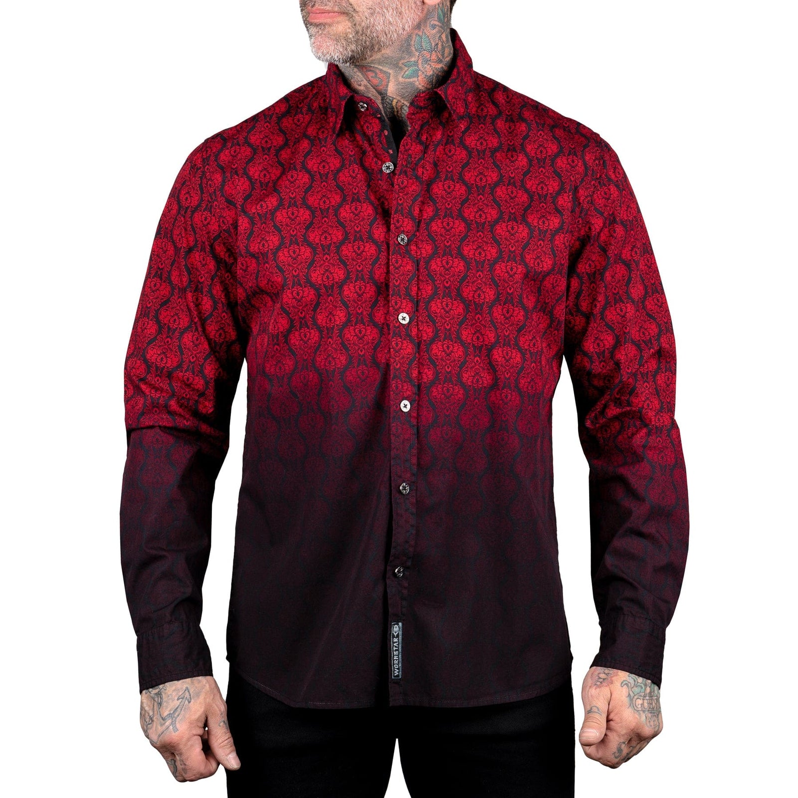Rocknrolla Collection Button Down Amaryllis Shirt - Ruby