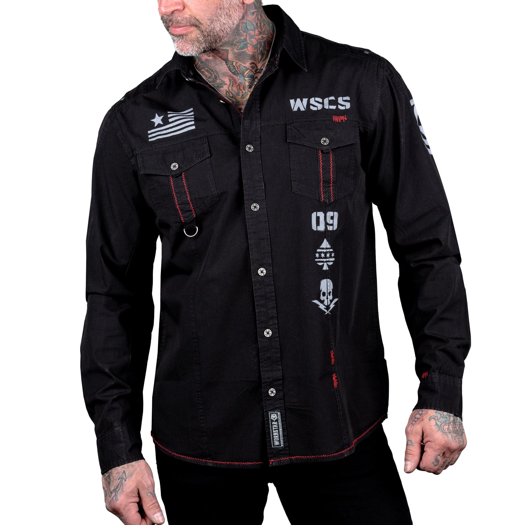 Rocknrolla Collection Button Down Battalion Shirt