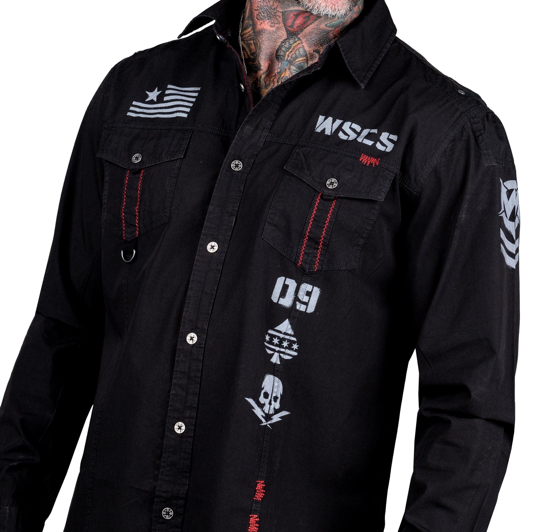 Rocknrolla Collection Button Down Battalion Shirt