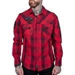 Wornstar Clothing Mens Long Sleeve Shirt. Dusk Button Down Shirt.