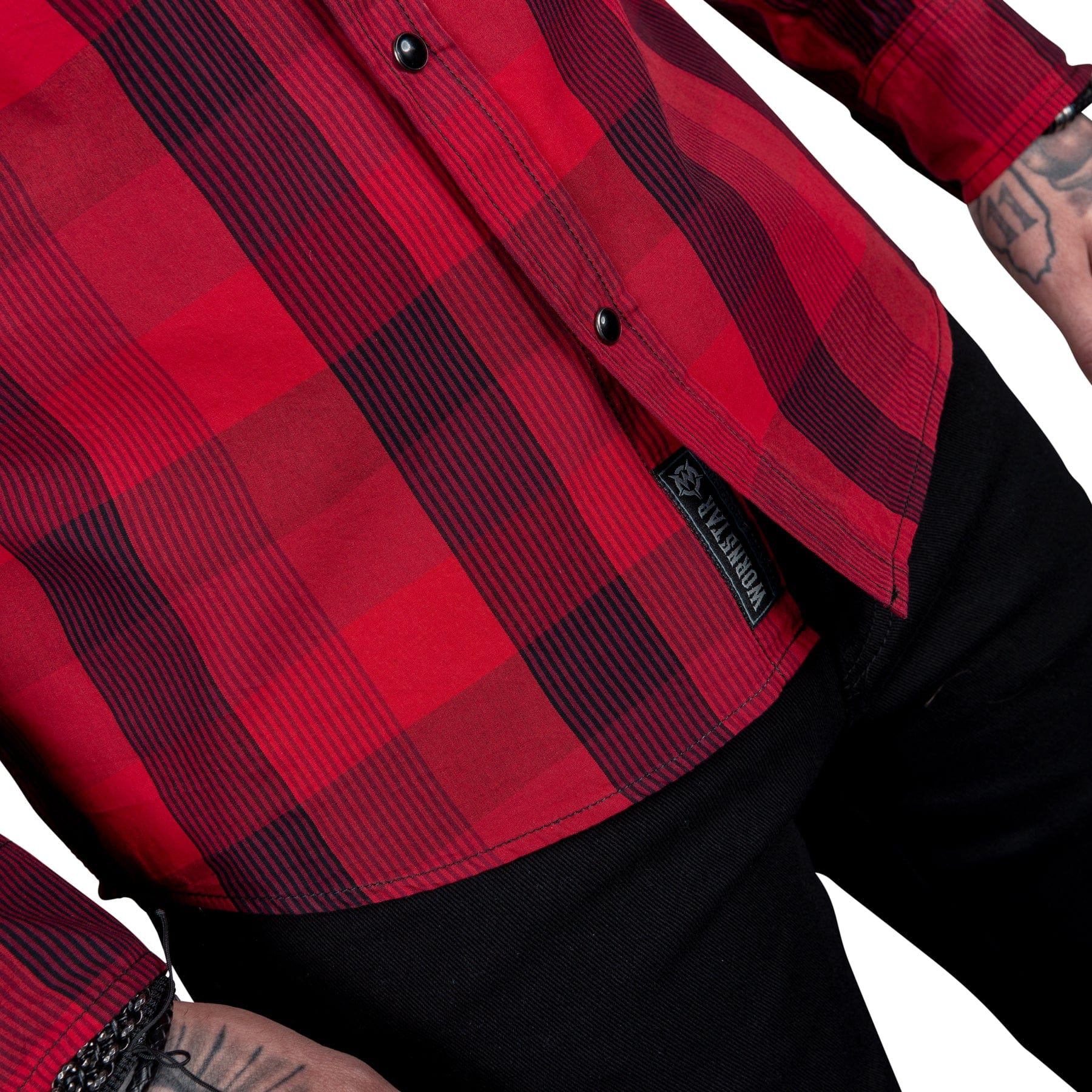 Wornstar Clothing Mens Long Sleeve Shirt. Dusk Button Down Shirt.