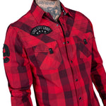 Wornstar Clothing Mens Long Sleeve Shirt. Dusk Button Down Shirt.