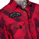 Wornstar Clothing Mens Long Sleeve Shirt. Dusk Button Down Shirt.