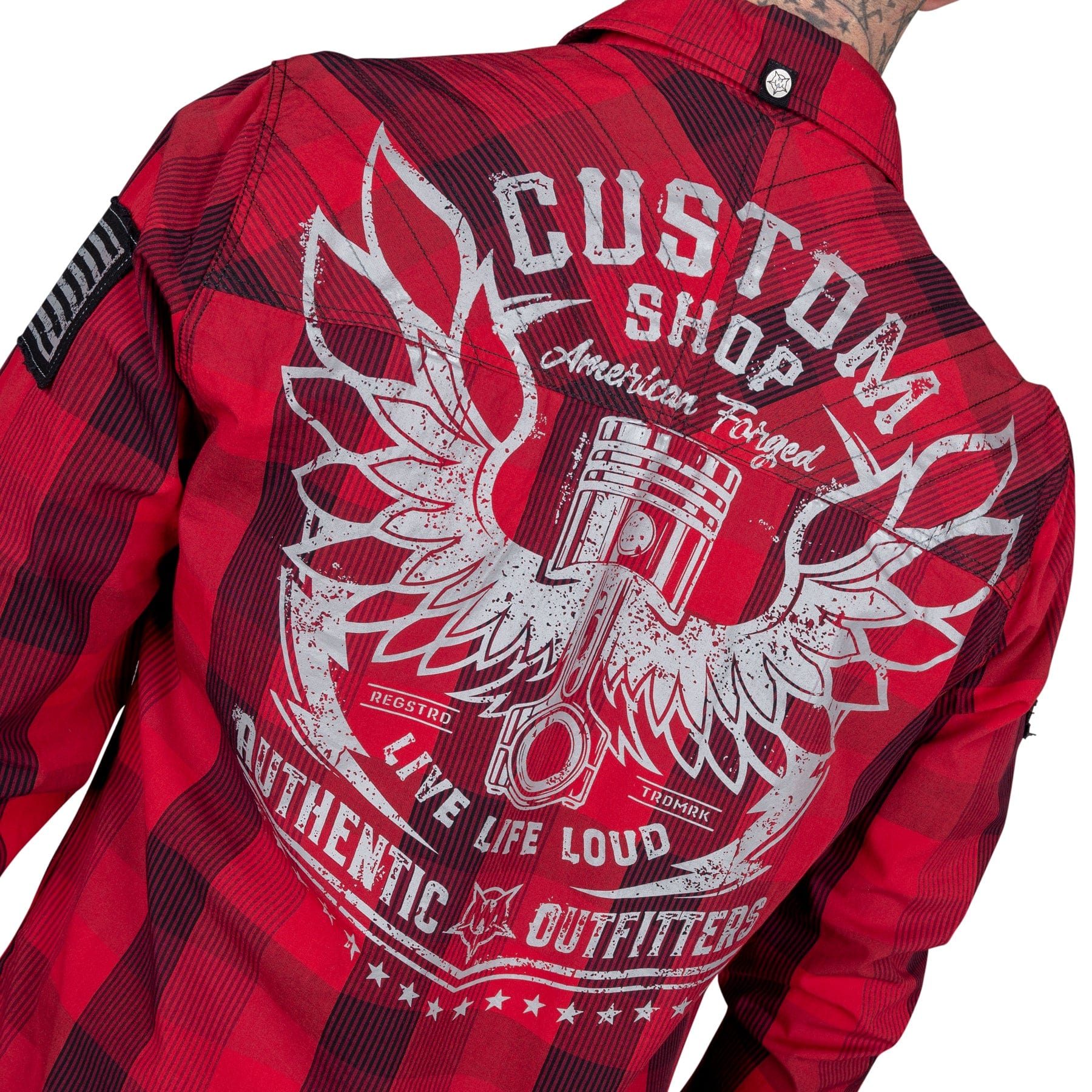 Wornstar Clothing Mens Long Sleeve Shirt. Dusk Button Down Shirt.