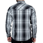 Wornstar Clothing Mens Long Sleeve Shirt. Heir Button Down Plaid Shirt.