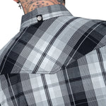 Wornstar Clothing Mens Long Sleeve Shirt. Heir Button Down Plaid Shirt.