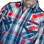 Wornstar Clothing Mens Button Down Heritage Plaid Shirt