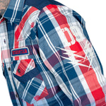 Wornstar Clothing Mens Button Down Heritage Plaid Shirt
