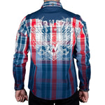 Wornstar Clothing Mens Button Down Heritage Plaid Shirt