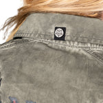 Rocknrolla Collection Button Down Seek And Destroy Shirt - Olive