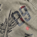 Rocknrolla Collection Button Down Seek And Destroy Shirt - Olive