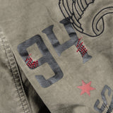 Rocknrolla Collection Button Down Seek And Destroy Shirt - Olive