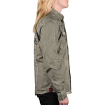 Rocknrolla Collection Button Down Seek And Destroy Shirt - Olive