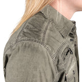 Rocknrolla Collection Button Down Seek And Destroy Shirt - Olive