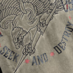 Rocknrolla Collection Button Down Seek And Destroy Shirt - Olive