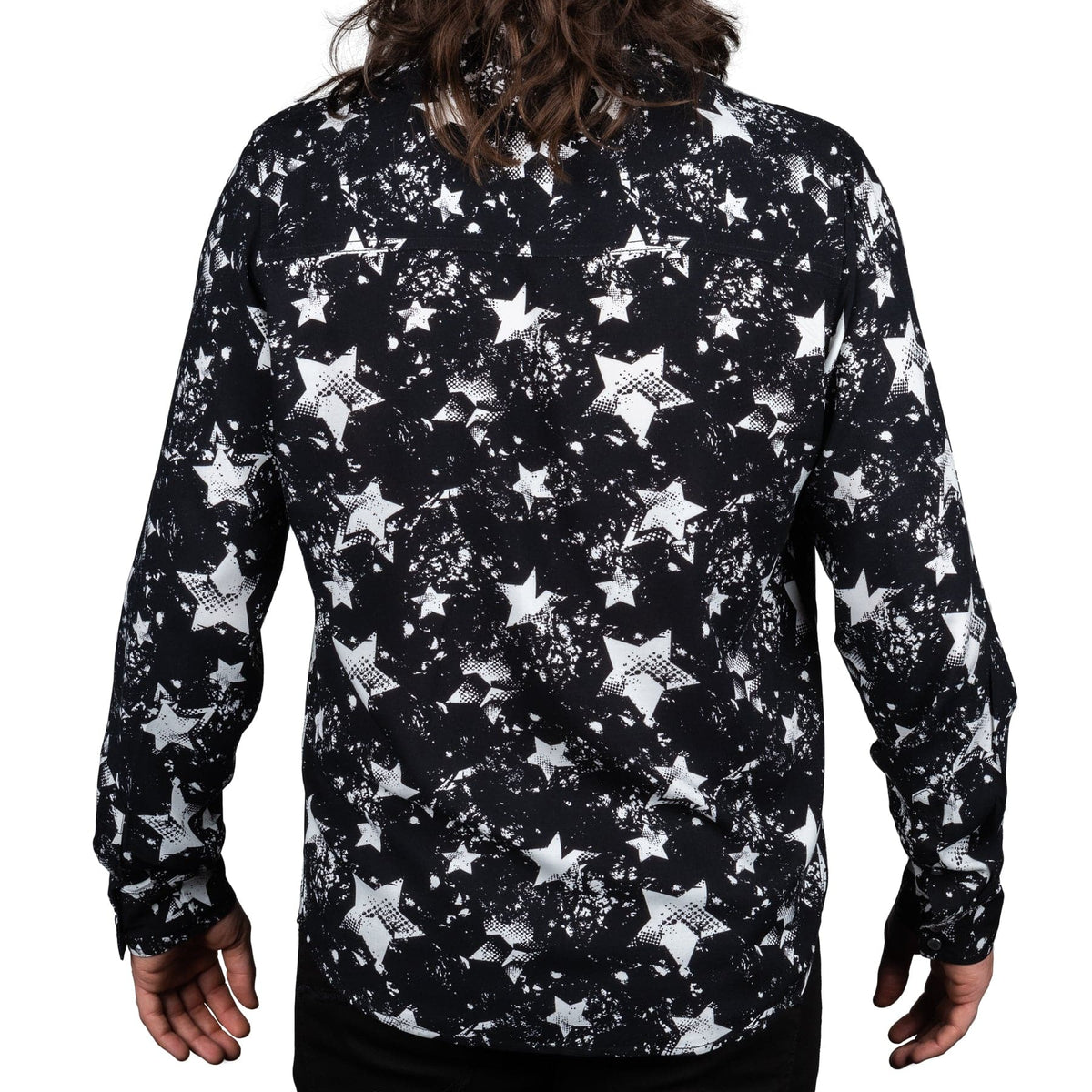 Wornstar Clothing Mens Shirt. Button Down Stardust Long Sleeve Shirt