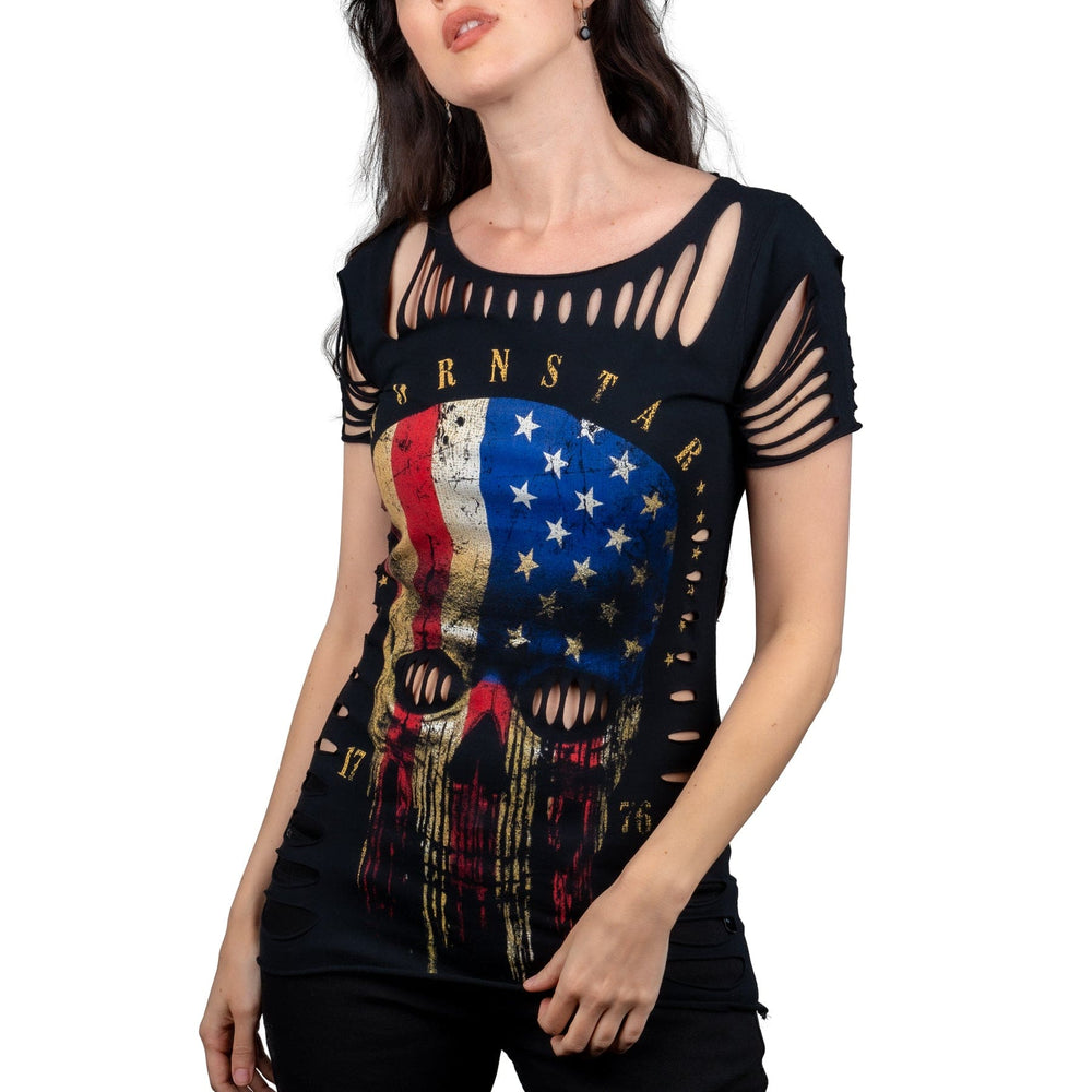 Wornstar Clothing Americoma Womens Tee