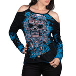 Wornstar Clothing Womens Tee. Long Sleeve Inked Tee - Classic Black