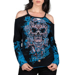 Wornstar Clothing Womens Tee. Long Sleeve Inked Tee - Classic Black