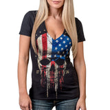 Wornstar Street Wear T-Shirt Americoma V-Neck Tee