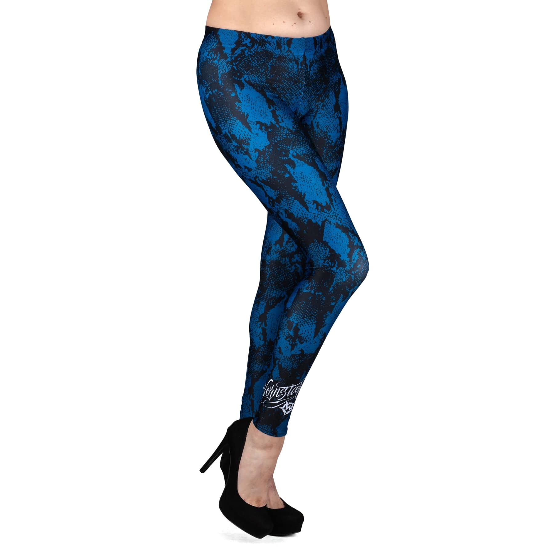 Wornstar Street Wear POD Leggings Blue Viper Leggings