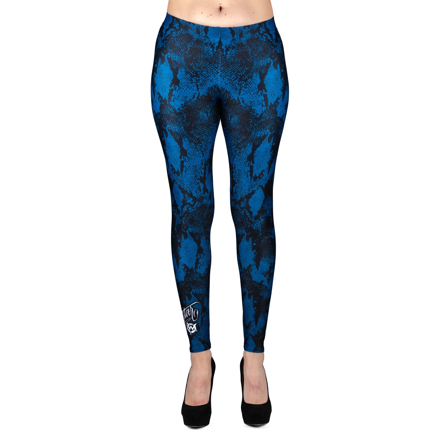 Wornstar Street Wear POD Leggings Blue Viper Leggings