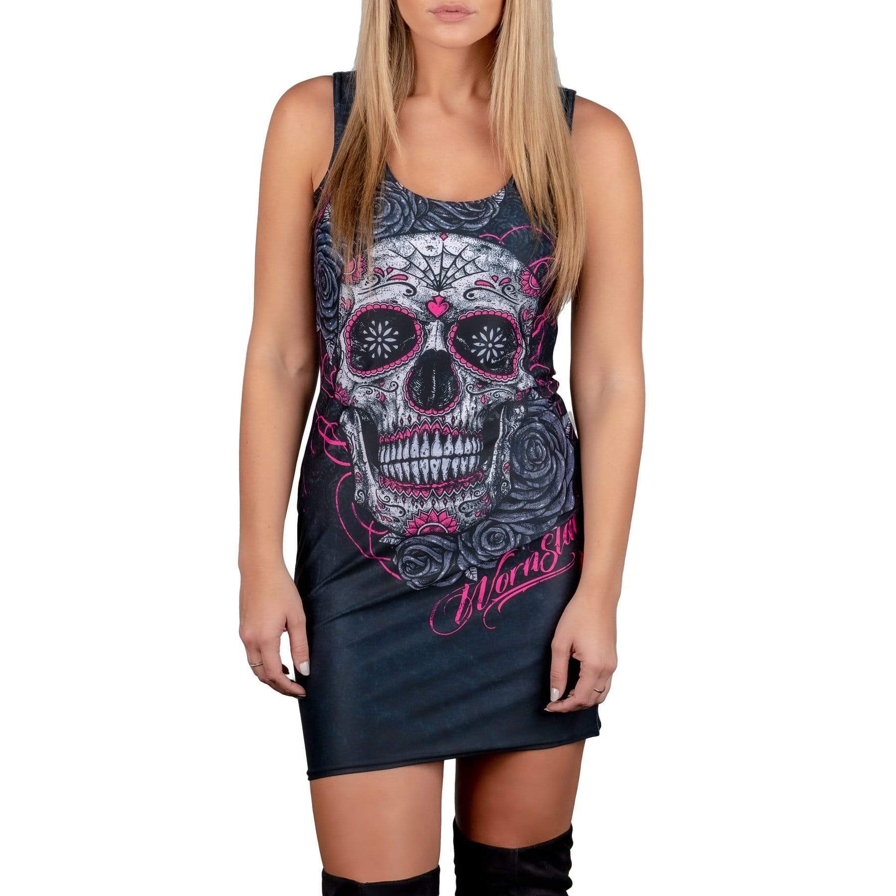 Wornstar Street Wear POD Dress Calavera Dress