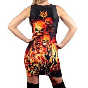 Wornstar Street Wear POD Dress Hellfire Dress