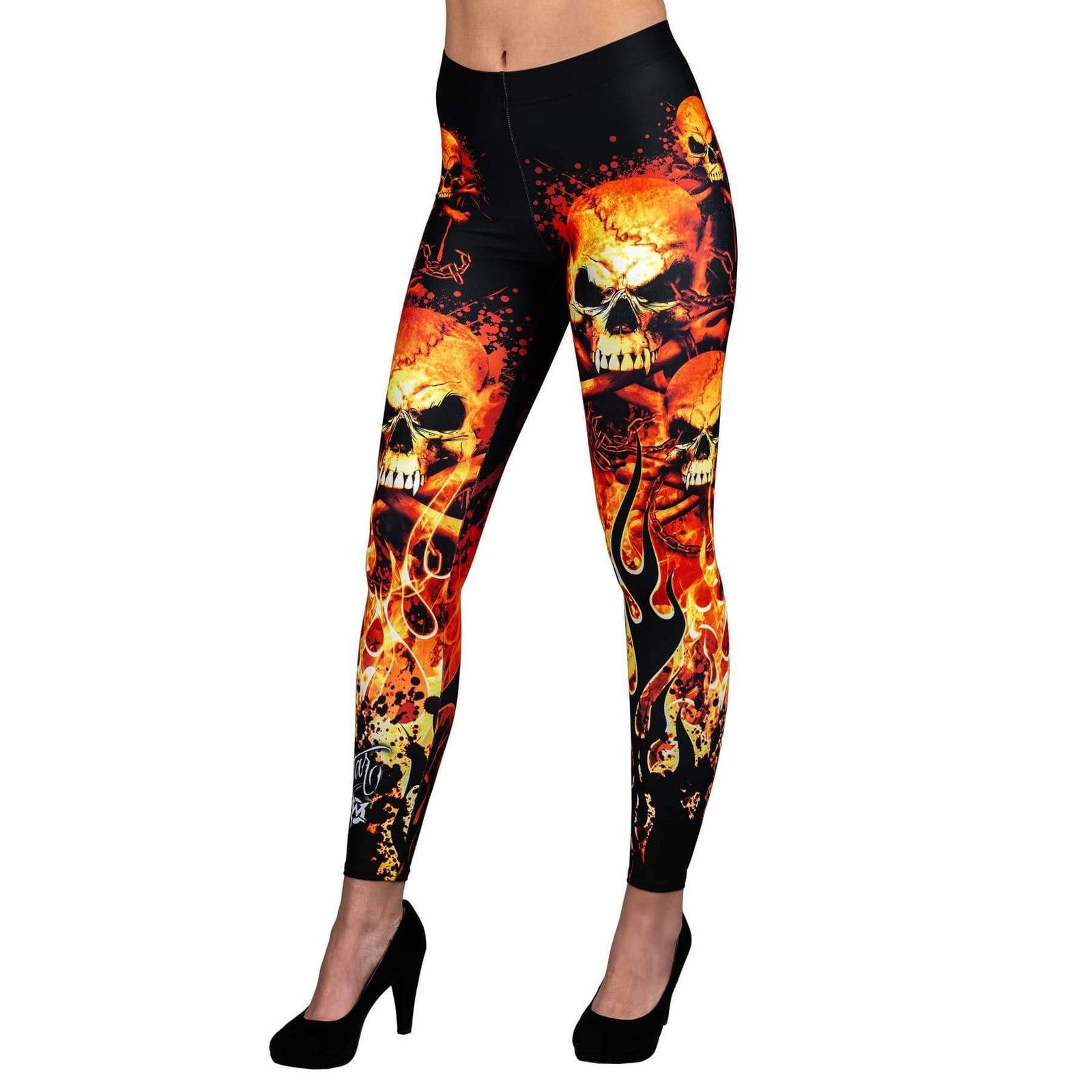 Wornstar Street Wear POD Leggings Hellfire Leggings