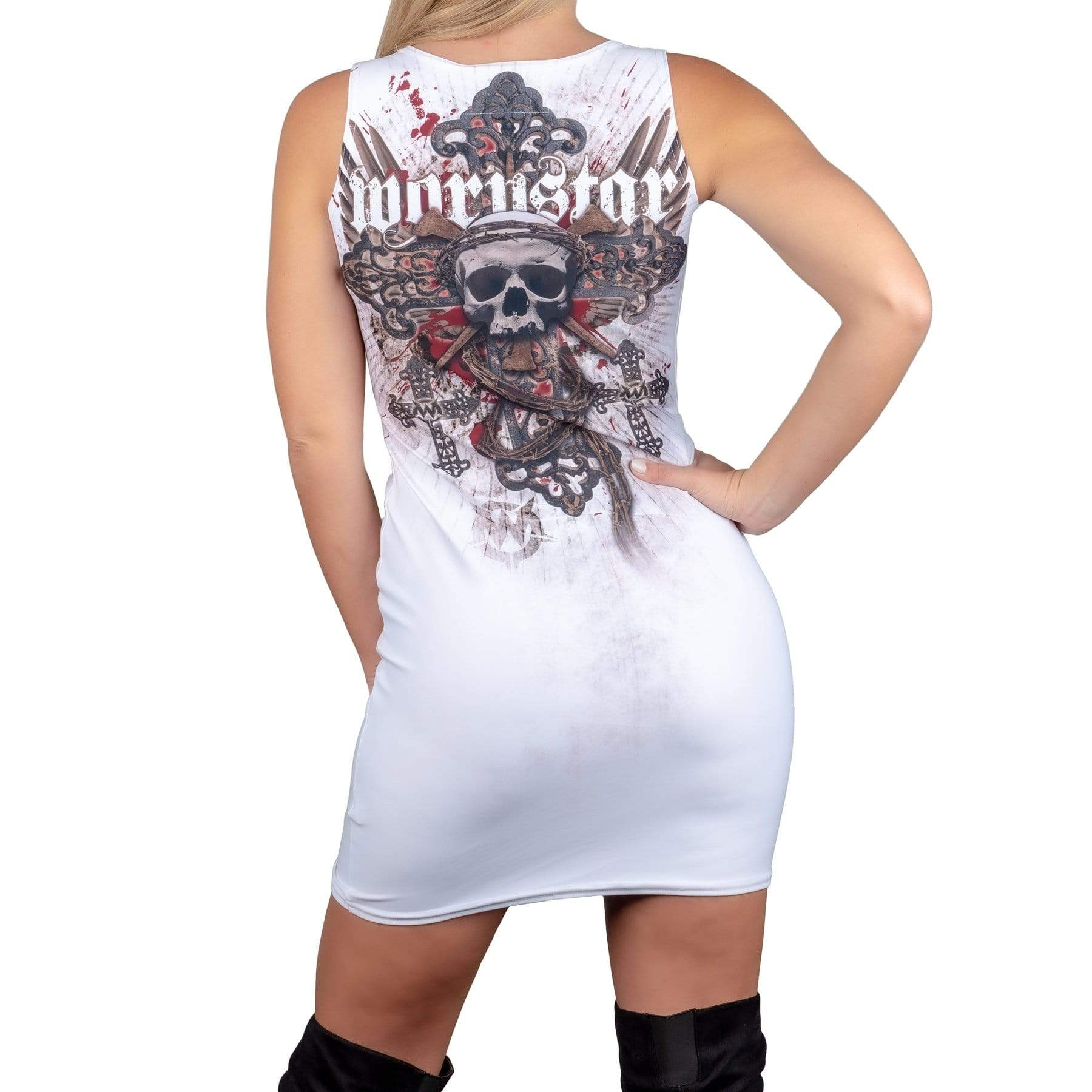 Wornstar Street Wear POD Dress Resurrection Dress - White