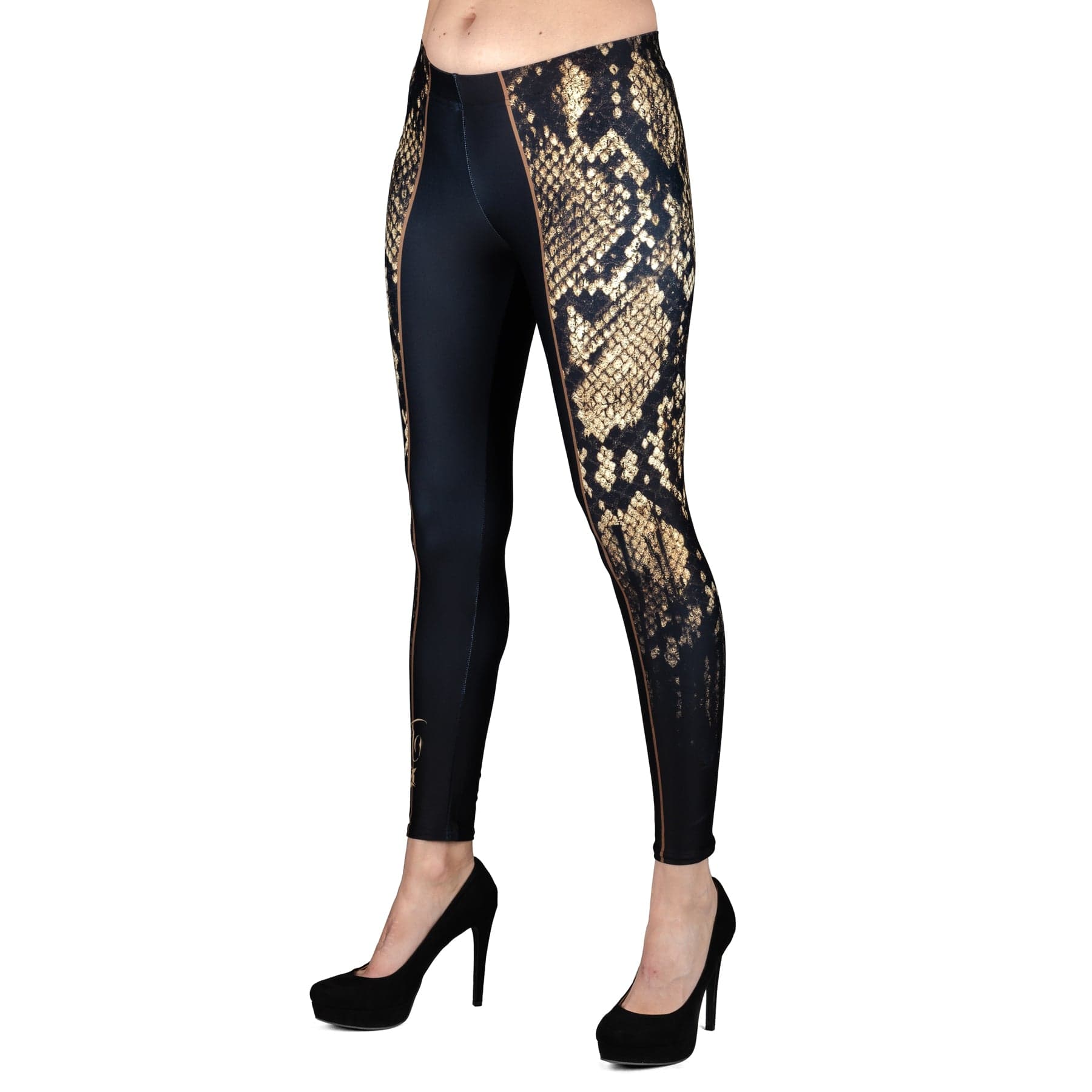 Wornstar Street Wear POD Leggings Snakeskin Sides Leggings