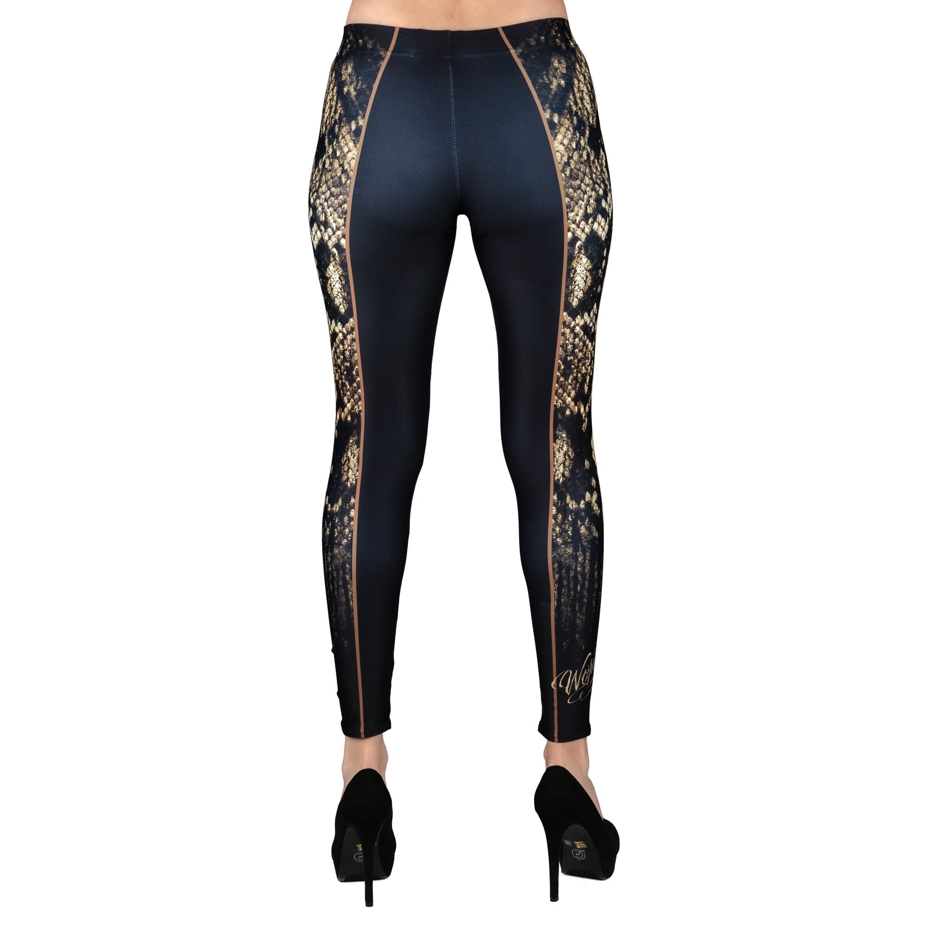 Wornstar Street Wear POD Leggings Snakeskin Sides Leggings